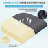 Large Seat Cushion, Soft Foam Cushion for Long Sitting Hours, Non-Slip Chair Pad for Back & Sciatica Pain Relief (Grey)