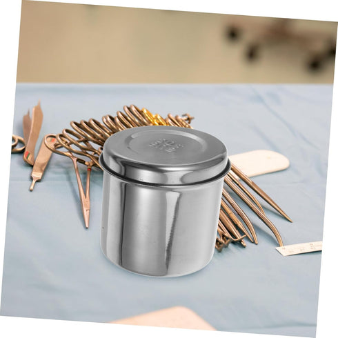 ELAYARD Stainless Steel Storage Jar for Dressings Gauze Premium Unguent Holder Canister for Salons for Items