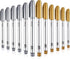 Gold and Silver Metallic Marker Pens, Permanent Markers for Cards Writing Signature Lettering