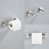 bluebyrne Set 4 Set 16In Set Brushed Nickel Bathroom Hardware Pieces,Towel Bar Stainless Steel Wall Mounted, Includes
