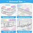 Colorful Double-Layer Pencil Case - Clear Plastic Storage Box for Stationery