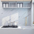 Glossy Marble Contact Paper, White Peel and Stick Wallpaper for Cabinets, 15.7 x78.7 Waterproof Vinyl