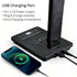Xicyole Desk Lamp with Wireless Charger, USB Charging Port, Smart Display Clock, Adjustable Brightness and Color