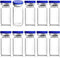 20ml Sealed Empty Vials for Injection, Transparent Glass Vials with Self-Healing Injection Port, 10pcs