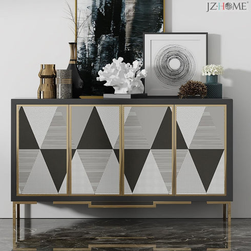 Y1337 Peel and Stick Wallpaper 17.7" x 9.8ft, Gray Geometric Triangle Self Adhesive Contact Paper for Home Decor