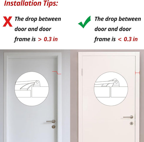 HASWARE Home Security Door Lock Swing Bar,Black Alloy Anti-Theft Door Guard Latch for Front and Inside Door, Safety