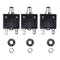 18A Push Button Circuit Breaker L1 Series 125-250V AC 50V DC Manual Reset Thermal 3Pack
