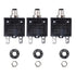 18A Push Button Circuit Breaker L1 Series 125-250V AC 50V DC Manual Reset Thermal 3Pack