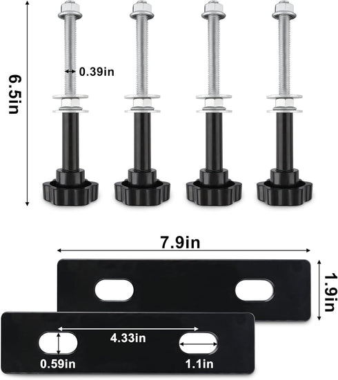ZESUPER Adjustable Mounting Pin Set Support Brackets