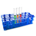 3 Packs Blue Plastic Test Tube Rack, Detachable Holder for 20mm Test Tubes, 40 Holes Lab Test Tube Rack