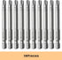 10PCS T30 Torx Screwdriver Bit, 1/4 Inch Hex Shank 65mm Long, S2 Steel Magnetic Torx Screwdriver Set Tool, Silver