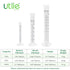 Plastic Graduated Measuring Cylinder Set, 3 Sizes 10ml, 50ml, 100ml, PP Material with Hexagonal Base