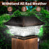 4x4 4 Pack SUNWIND Solar Post Cap Lights Outdoor LED Solar Garden Lighting Deck Fence Cap Light Wooden Post Brushed