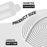 1/4 Inch x 50FT Backer Rod Diameter Foam Caulk Concrete Expansion Joint Filler White Saver Weather Strip Seal for Gaps and Joints Concrete Filling (1/4 Inch x 50FT)