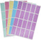 Royal Green Pastel Stickers - Rectangular Color Coding Labels in 5 Pastel Colors, 1.57 x 0.75 inch, 400 Pack
