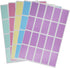 Royal Green Pastel Stickers - Rectangular Color Coding Labels in 5 Pastel Colors, 1.57 x 0.75 inch, 400 Pack