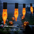 Hobbynors 25-Pack Bulbs, E12 C18 Frosted Flame Light Candelabra Base with Soft Ghostly Glow for Halloween, Amber Flame