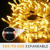 Christmas String Lights, 33FT 100 LEDs Warm White Indoor Tree Lights, 8 Modes with End-to-End Plug Fairy Lights
