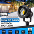 20W 120V 3000K 6 3-Plug SUNVIE Outdoor Landscape Spotlights Waterproof Dusk to Dawn Spot Lights Outdoor LED Spotlight