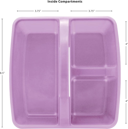 Teacher Created Resource Lavender Portable Plastic Storage Caddy 6-Pack for Classrooms, Kids Room, Office Organization