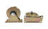 V-Type Groove Wheel, Heavy Duty Rigid Caster with Bracket, Pack of 2 (3 inch) for Inverted Track, Rolling Gate,