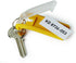 DURABLE Key Tags, Yellow - 6 Pack (195704)