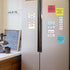 Dry Erase Sticky Notes, Reusable Label Stickers for Organizing Storage Bins, Removable & Washable (4"x4", 12 Sheets)