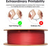 eSUN 1KG Fast Printing Speedy PLA Filament 1.75mm, 2 Spools High Speed 3D Printer Filament, Fire Engine Red