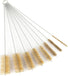 16 Inch Extra Long Pipe Cleaning Brush Set with Brass Bristles, 8 Piece Variety Pack for Auto Parts, Bottles, Guns,