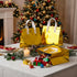 100 FoldTier Pcs Gold Insulated Bags Bulk for Food Delivery Customized Thermal Insulation Take Away Bags for Hot Cold