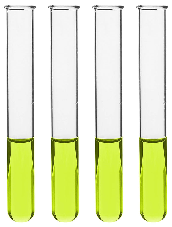 EISCO 24PK Test Tubes, 85ml - Borosilicate Glass, 1.2mm Thick Walls, 9.8" Tall, 1" Diameter