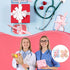 Eaasty 24 Packs Nurse Notepad with Pen, Mini Funny Nurse Sticky Note, 2024 Nursing Student Essential Gift