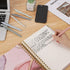 Ddaowanx Gel Pens, 6 Pcs 0.5mm Quick Dry Black Ink, Fine Point Smooth Writing Pens, Cute Office Supplies