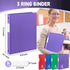 Henoyso 16 Pcs 1/2 Inch 3 Ring Plastic Binder, Flexible Binders Hold up to 8.5" x 11" Paper, Back to School Supply