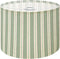 DERUINVAIO Lamp Shade Lampshades 1 Pack Elegant sage green cream vertical stripes for