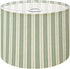 DERUINVAIO Lamp Shade Lampshades 1 Pack Elegant sage green cream vertical stripes for