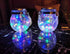 KIMI HOUSE 2 Pack Hanging Solar Powered LED Lights,Cracked Glass Ball Light, Waterproof Outdoor Christmas Decorative
