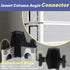 Terixe 20 20 5 Post Inserts Connectors - PP Plastic, Injection Molded, Sturdy Support - Black, Post Corner Connectors