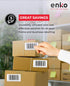 enKo 2 Stacks/2000 Labels 4"x6" Fanfold Direct Thermal Labels for Rollo Zebra Printer - Shipping Mailing Postage