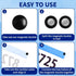 Asweir 12Pcs 3 Race Bib Clips, Suitable for Marathon Bib Boards for Runners, Colors of Bib Boards, Replaceable Safety