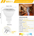YUIIP 5W MR11 GU4 LED Light Bulbs 12V 20W 35W 40W Halogen Bulb Replacement Soft Warm White 3000K Recessed Spotlight Lamp for Landscape Track Lighting, Not Dimmable, 38°, 400LM, Pack of 6 by YUIIP
