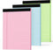 Legal Pads 8.5 x 11 Colored Note Pads, 3 Pack Notepads for Home Office Supplies, Lined Paper 30 Sheets/Pad