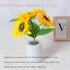 Generic Shimmering 3-Color Dimming, 3D (1PC) Sunflower Lamp, Realistic Modeling, USB Rechargeable Sunflower Night