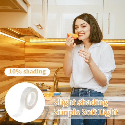 Tucnoeu 2pcs Dimming 0.59 32.8 Dimming Light Tapes, in X Ft Led Light Strip Masking Tape, Led Diffuser Tape Light