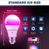 Smart Light Bulbs 60W Equivalent, 800LM 9W WiFi Smart Bulb Compatible with Alexa/Google Assistant, A19 E26 Color Changing Light Bulb No Hub Required, 2.4GHz WiFi Only, ETL Listed, 2PCS by Lightinginside