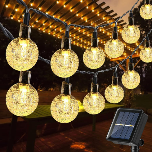Toodour Solar String Lights Outdoor Waterproof, 36ft 60 LED Globe String Light
