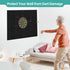 Large Cork Board for Walls, 12 Pack Black Felt Wall Tiles, 47"x35" with Push Pins & Sticky Tabs