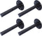 FGen 4pcs Wrought Iron Wall Bracket - 6inch Round Bracket Bookshelf Shelf