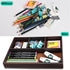 KINGFOM Pu Leather Desk Organizer Tray, 4 Compartment Storage Supplies Drawer Tray for Key, Wallet, Phone