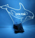 Giant Whale Large Swimming Marine Mammal Night Light Up Lamp LED Table